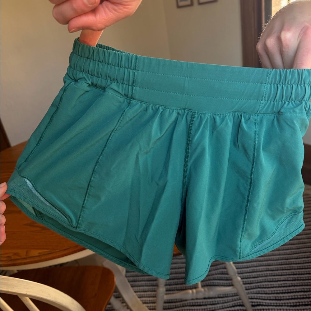 Lululemon Teal Athletic Shorts